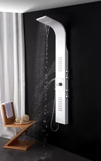Thermostatische douchekolom Wit