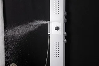 Thermostatische douchekolom Wit