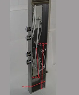 Thermostatische douchekolom Wit