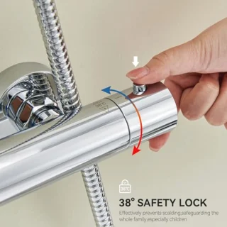 Thermostatische douchekraan