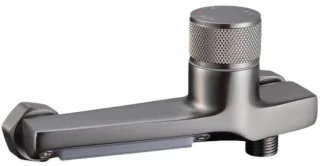 Thermostatische douchekraan met handdouche, grijs