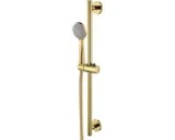 Thermostatische douchekraan met regendouche, goud