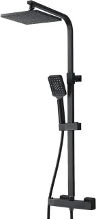 Thermostatische doucheset 8-inch mat zwart