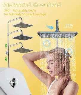 Thermostatische doucheset 88-125 cm