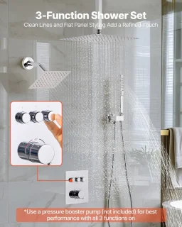 Thermostatische doucheset chroom