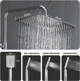 Thermostatische Doucheset Chroom