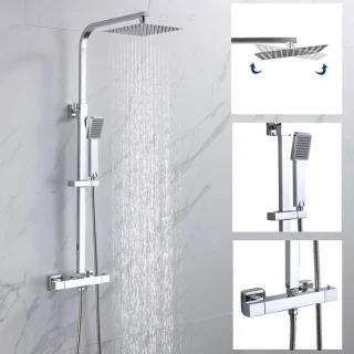 Thermostatische doucheset Chroom