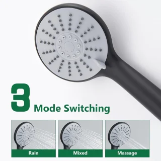 Thermostatische doucheset met hoofdouche en handdouche