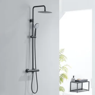 Thermostatische doucheset met hoofdouche en handdouche