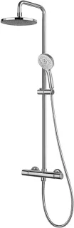 Thermostatische doucheset regendouche 124 cm chroom