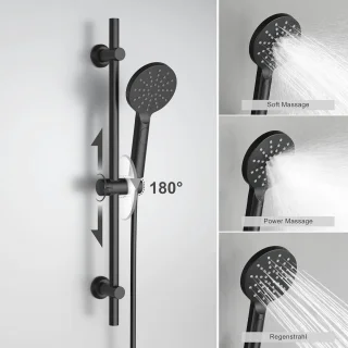 Thermostatische Doucheset – Regendouche, Douchestang en XXL Doucheplank