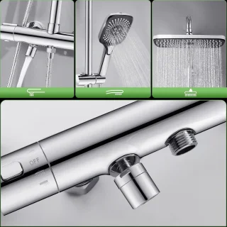 Thermostatische doucheset
