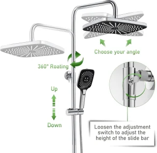 Thermostatische doucheset