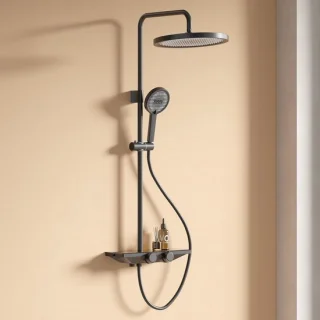Thermostatische Doucheset Zwart