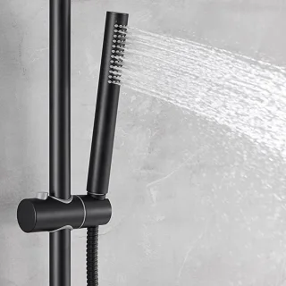 Thermostatische Doucheset Zwart Regendouche Handdouche