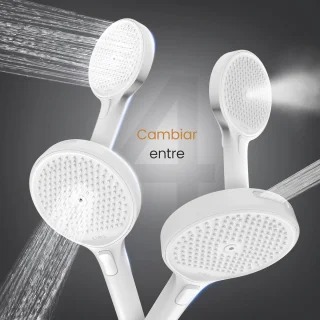 Thermostatische douchezuil 40 cm met handdouche