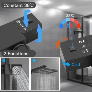 Thermostatische Douchezuil
