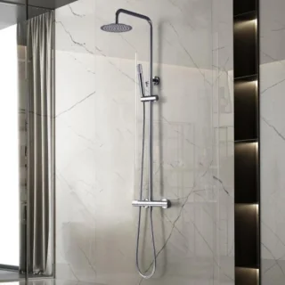 Thermostatische Douchezuil Douchekolom Chroom
