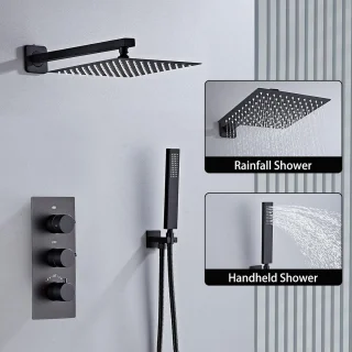 Thermostatische inbouwdoucheset