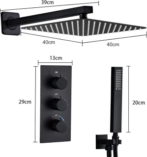 Thermostatische inbouwdoucheset