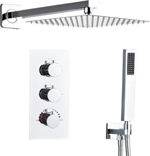 Thermostatische inbouwdoucheset - chroom