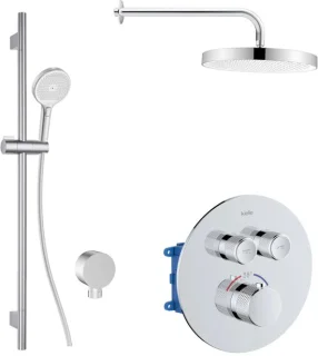 Thermostatische inbouwkraan voor 2 functies chroom