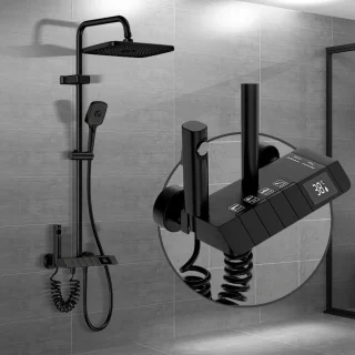 Thermostatische Rainshower Doucheset - Chroom