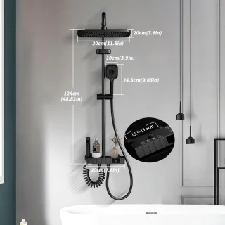 Thermostatische Rainshower Doucheset - Chroom