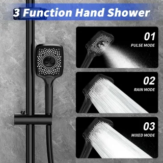 Thermostatische Rainshower Doucheset - Chroom