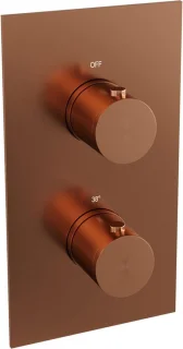Thermostatische regendouche set 32 koper geborsteld PVD