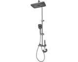 Thermostatische regendoucheset 65-105 cm mat grijs