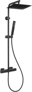 Thermostatische regendoucheset 98 cm stang 25 cm hoofddouche Chroom