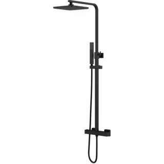 Thermostatische regendoucheset Lonis Rimbo – mat zwart