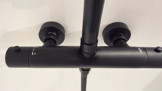 Thys Bormio regendoucheset Zwart
