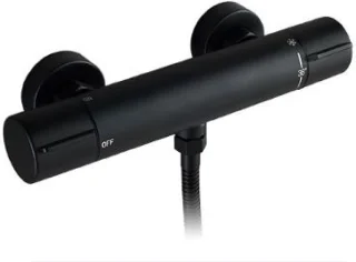 TS-001 Opbouw Doucheset Mat Zwart 20 cm