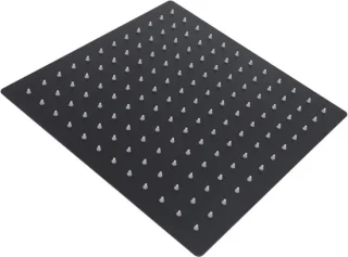 Ultieme Badkamer Regendouchekop Vierkant 30x30 cm Zwart