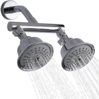Universeel Dubbele Douchekop Set