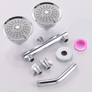 Universeel Dubbele Douchekop Set