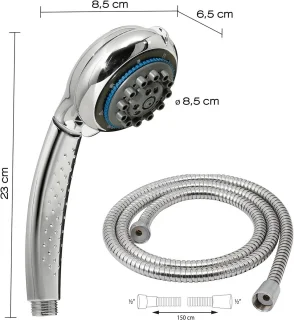 Universeel Handdouche Set met 150 cm doucheslang
