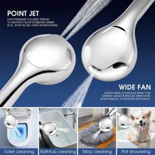 Universele douchekopset met 2 m slang