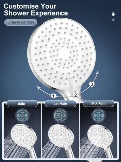 Universele handdouche chroom