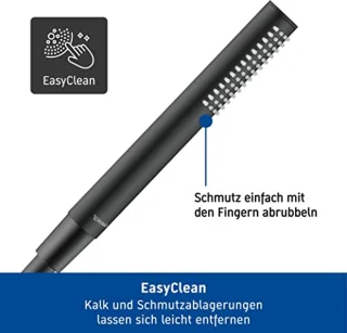 Universele handdouche mat zwart