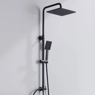 Unyqoos® Zwarte regendoucheset