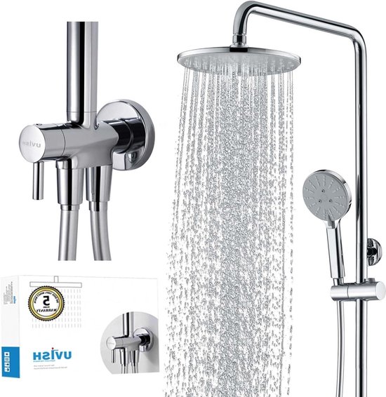 Uvish RVS Doucheset Regendouche met 4-Functie Handdouche Chroom review