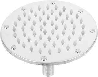 Vaste regendouchekop plafond 15 cm zilver