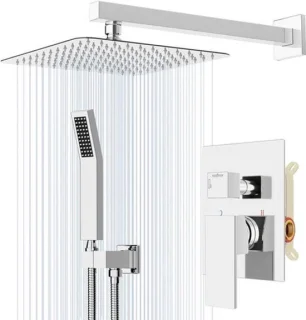 Verborgen inbouw regendoucheset