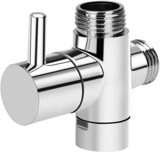 Verchroomd messing 3-weg T-adapter