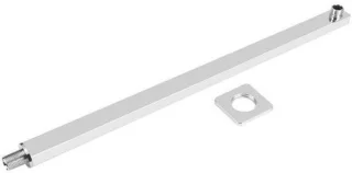 Verchroomde vierkante douchearm 60 cm