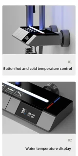 Verkoop Nederland® 3-in-1 Thermostatische Doucheset Zwart