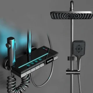 Verkoop Nederland® 3-in-1 Thermostatische Doucheset Zwart